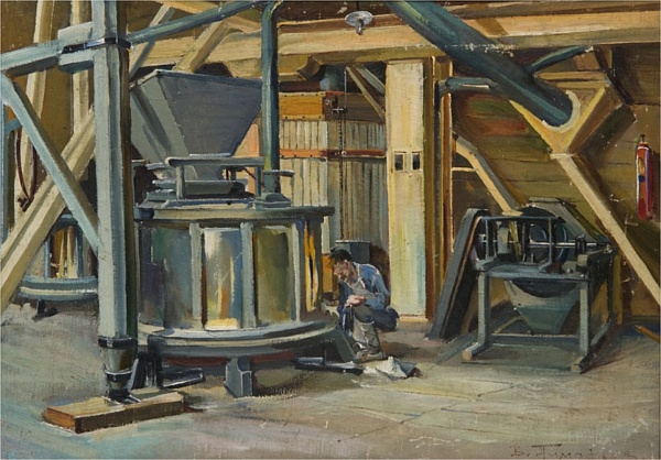 Картина «Внутренний вид паровой мельницы. г. Йошкар-Ола»